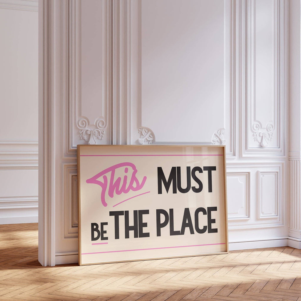 This Must Be The Place Retro Print