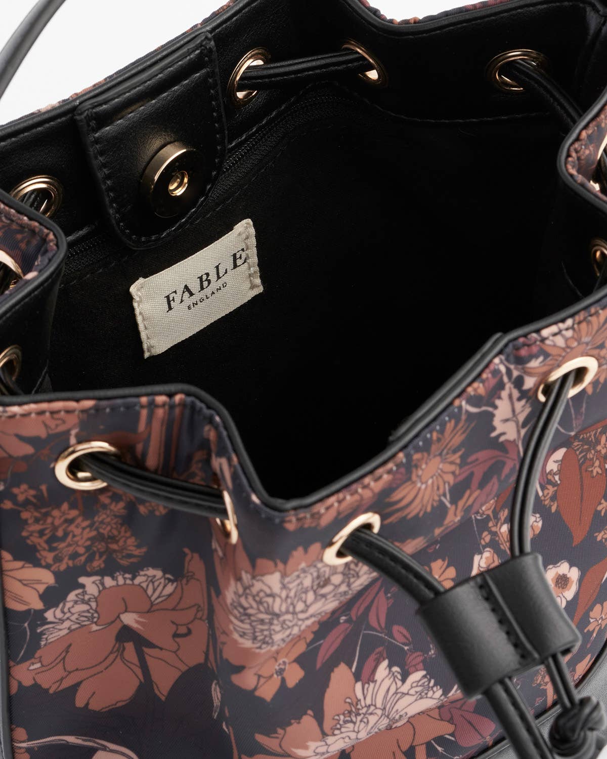 Deco Bloom Black Bucket Purse - UK, US & EU