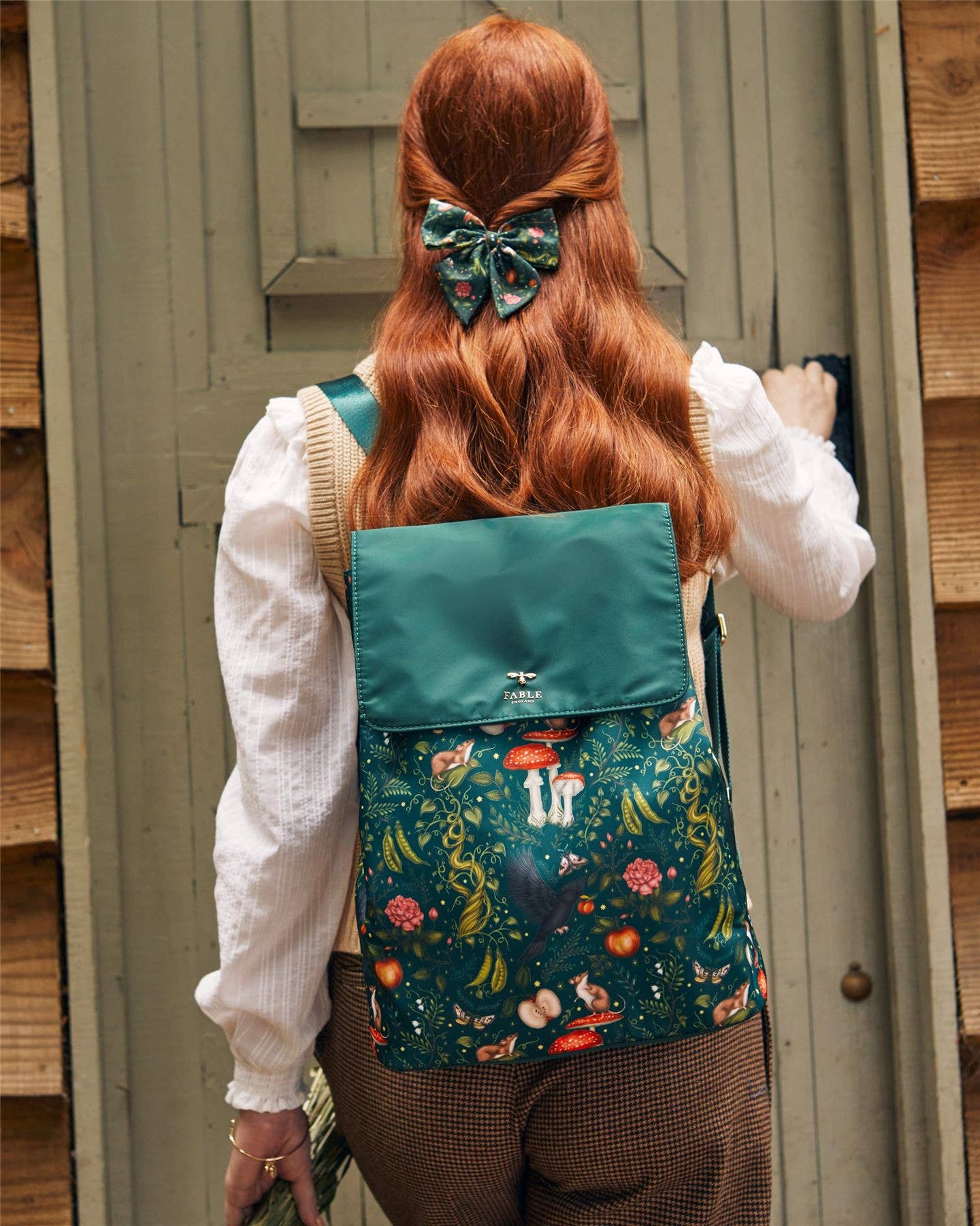 Catherine Rowe's Into the Woods Green Backpack - US, UK & EU