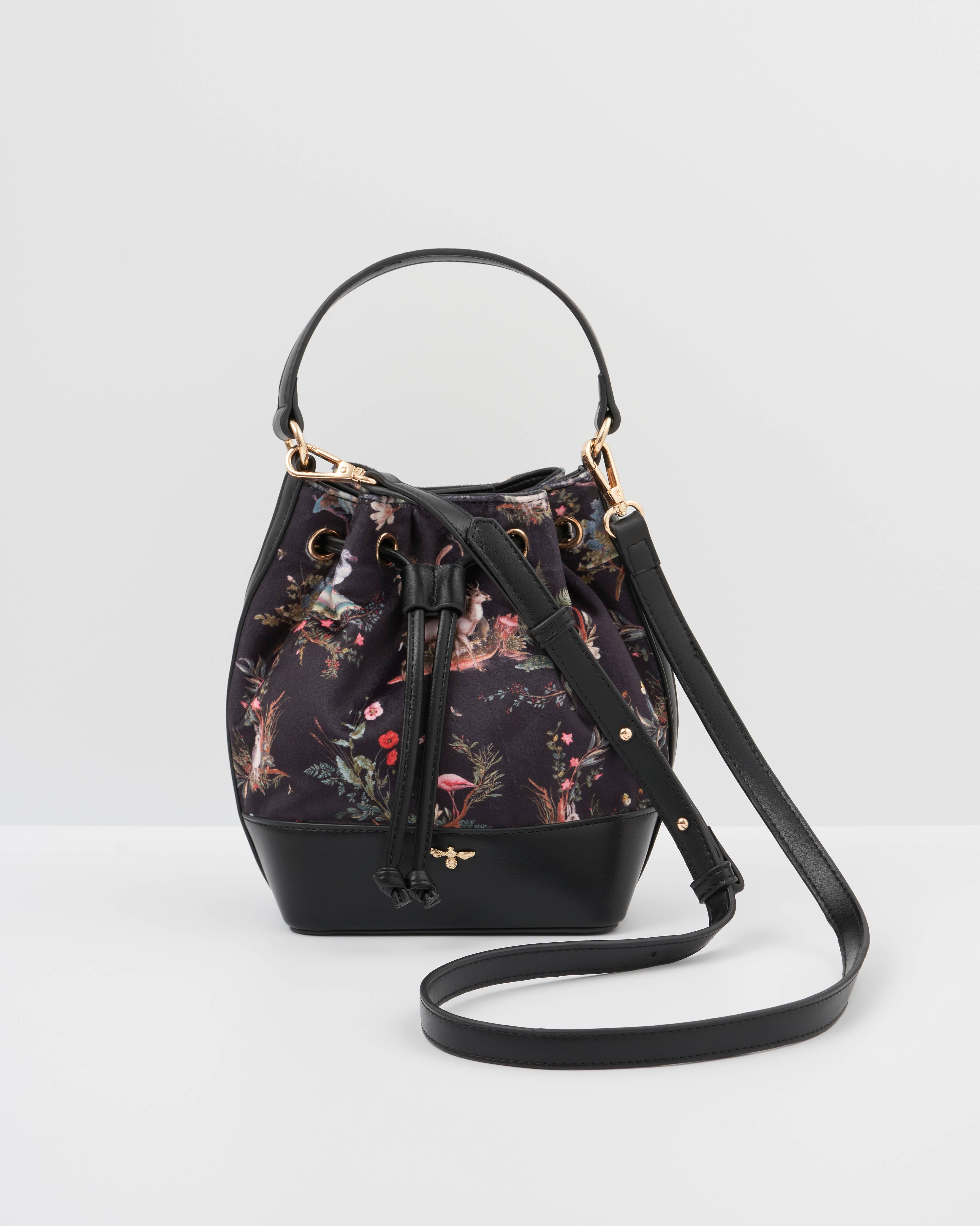 Wonderland Black Bucket Bag - UK, US & EU