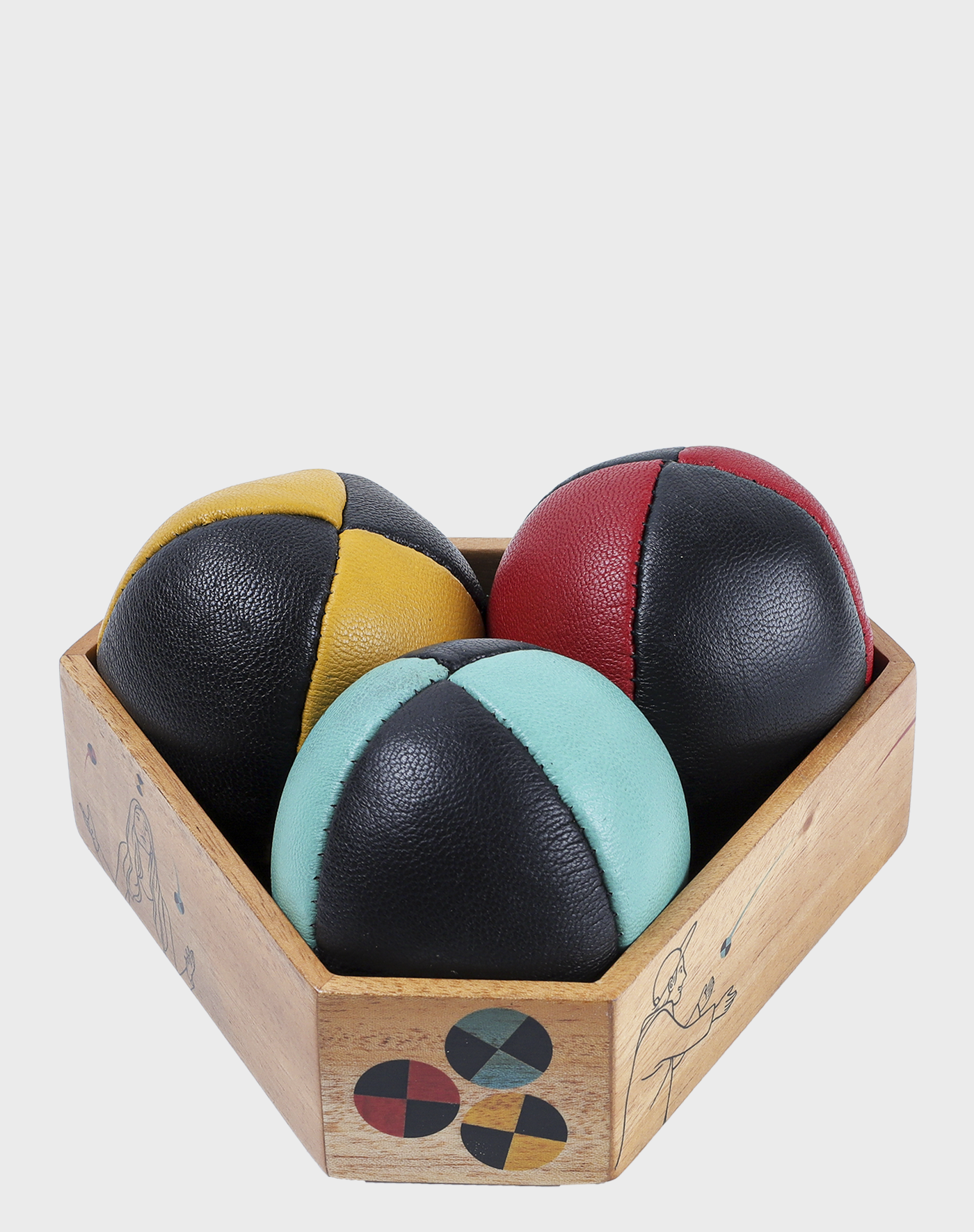 JUGGLING BALL NAPPA SET/3, 2 COLORS