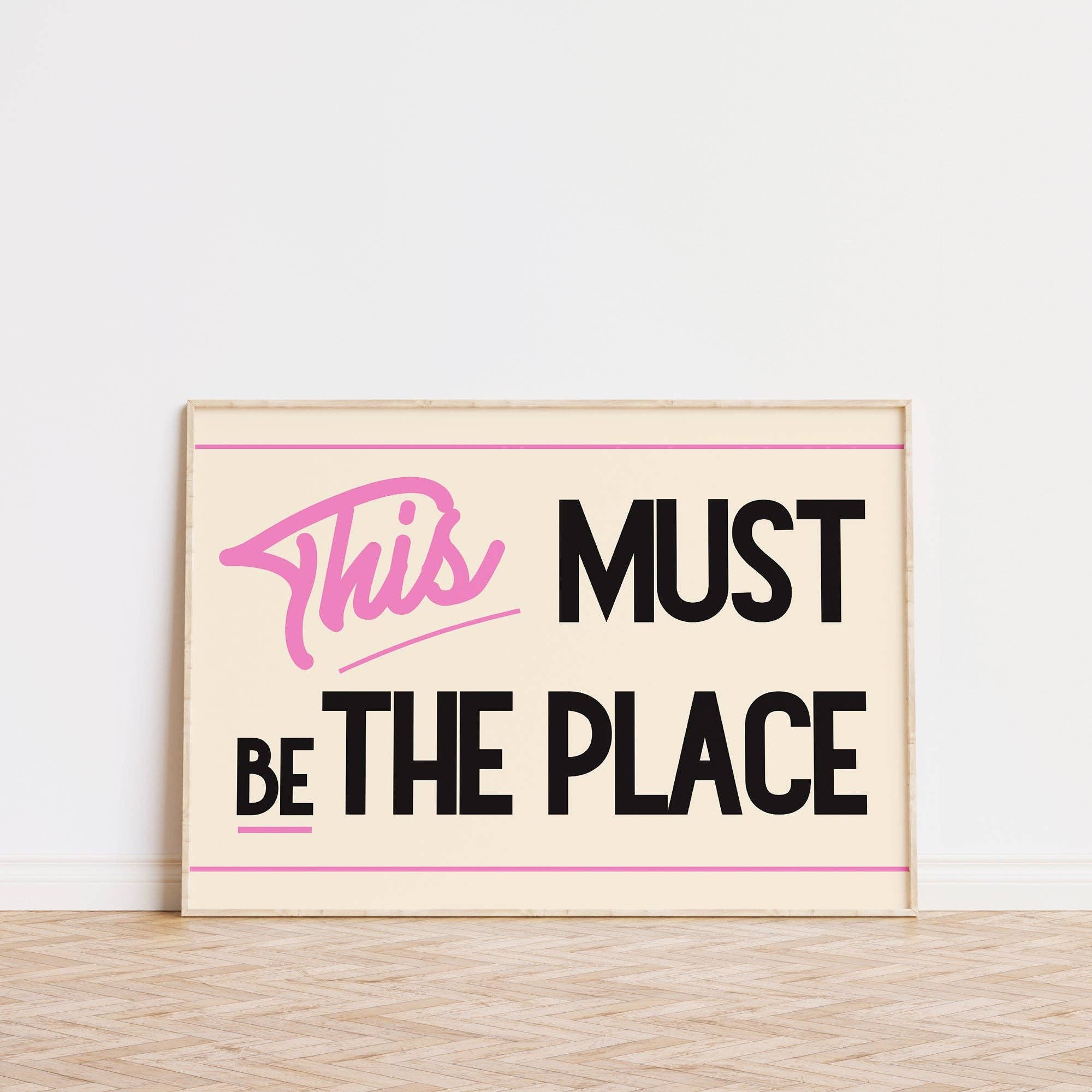 This Must Be The Place Retro Print