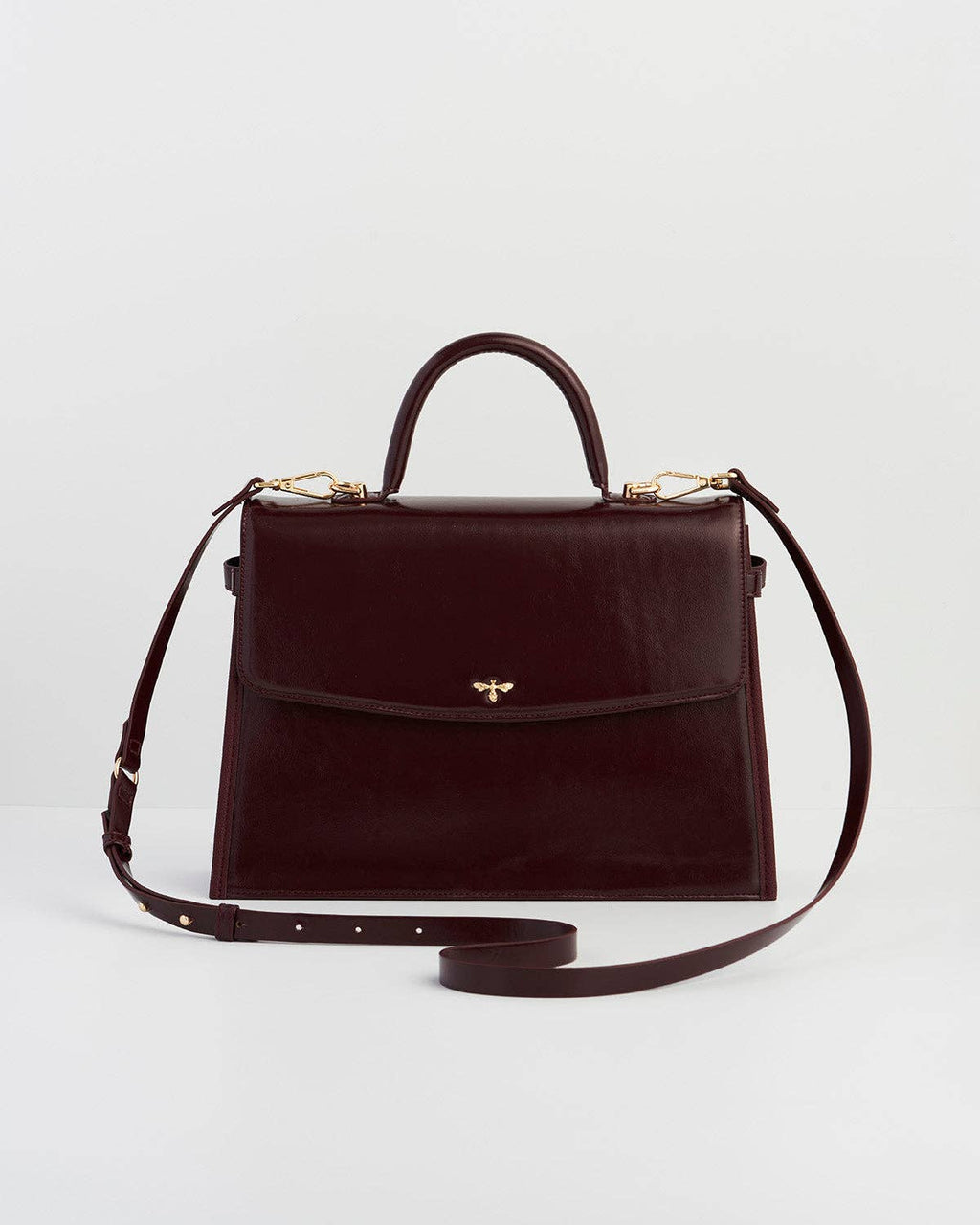 Ruby Cherry Red Structured Medium Tote