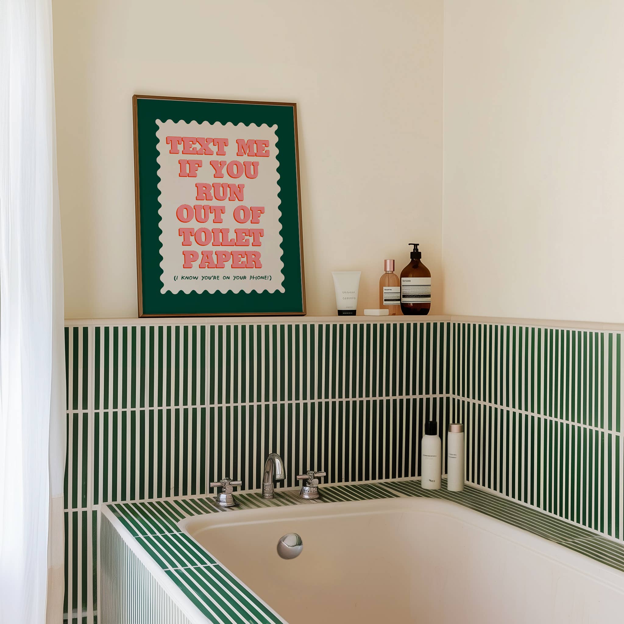 Text If You Run Out Of Toilet Paper Print