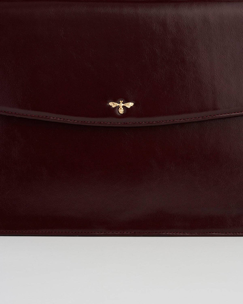 Ruby Cherry Red Structured Medium Tote