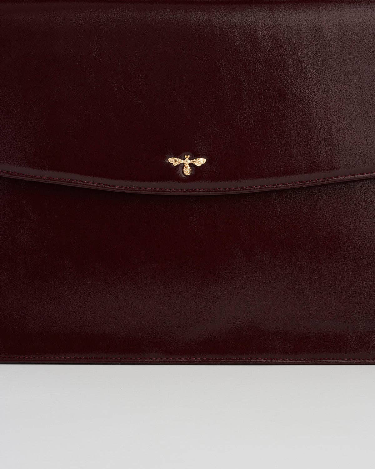 Ruby Cherry Red Structured Medium Tote