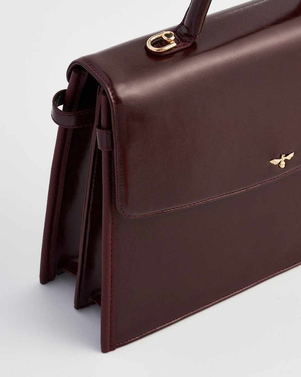 Ruby Cherry Red Structured Medium Tote