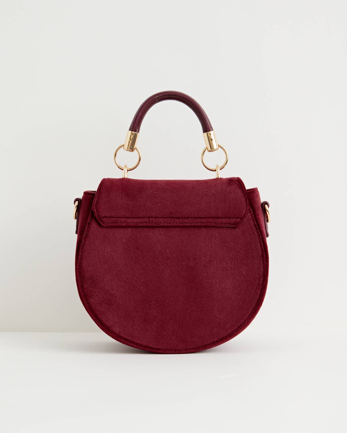 Fox & Mushroom Embroidered Velvet Saddle Purse - UK, US & EU