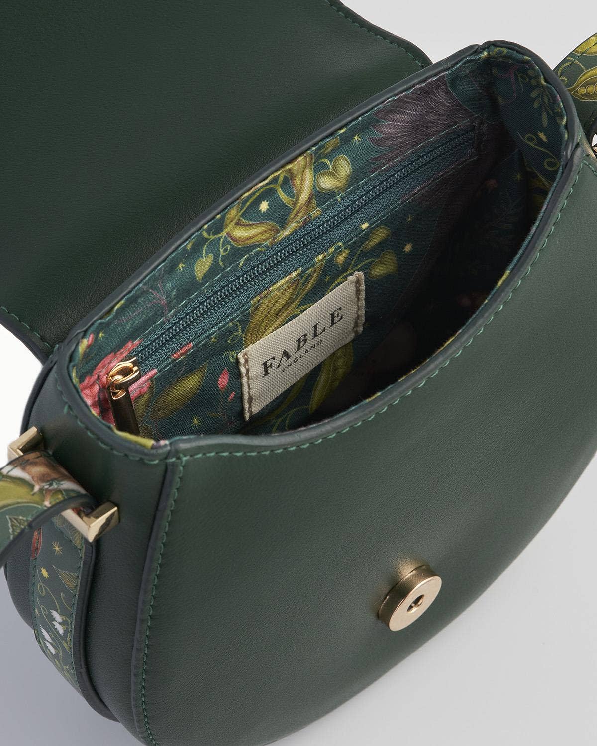 Into the Woods Green Saddle Purse - UK, US & EU