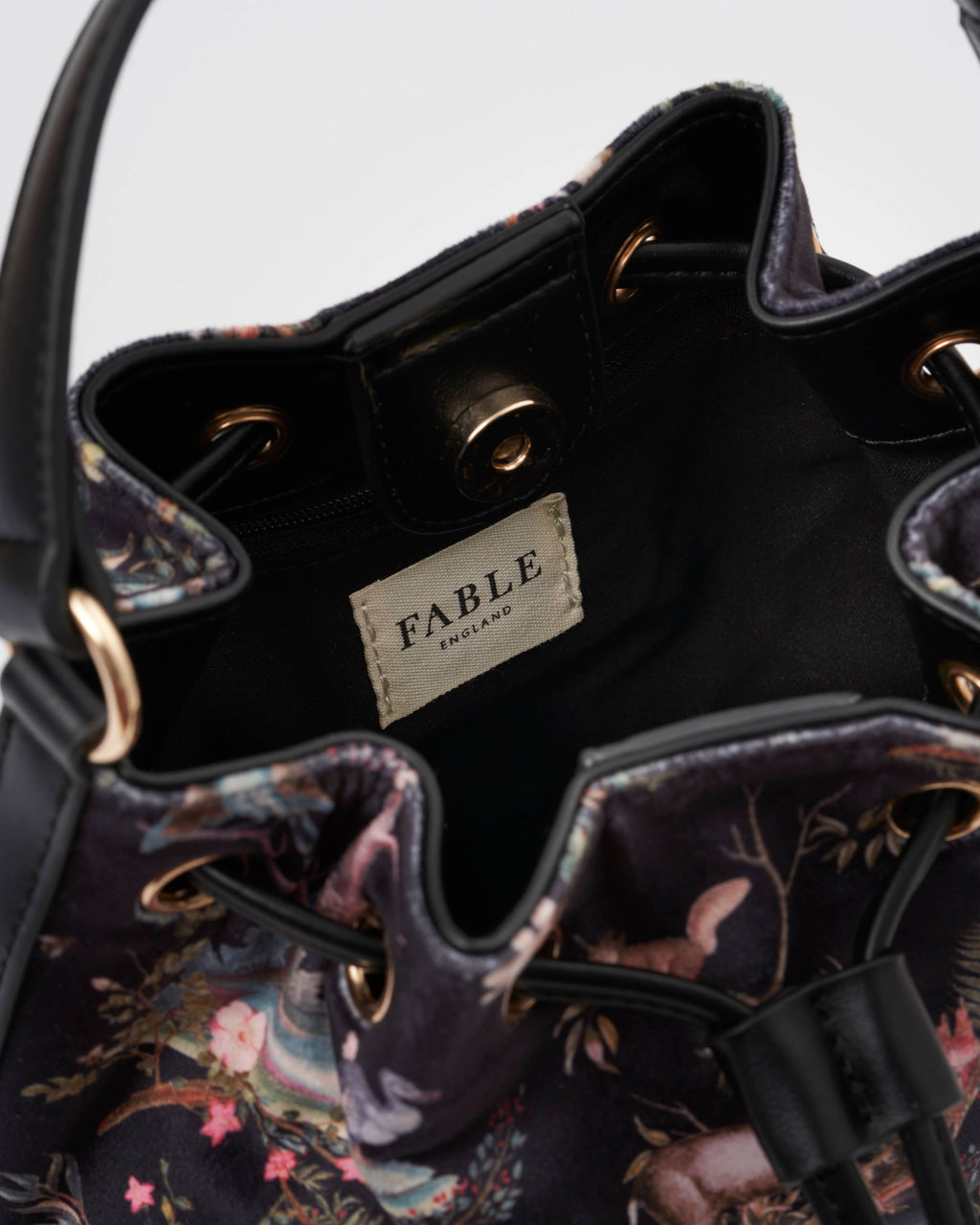 Wonderland Black Bucket Bag - UK, US & EU