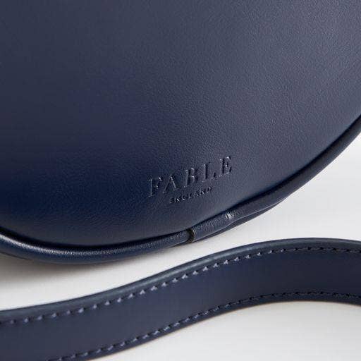 Chloe Embroidered Circle Purse - Navy - UK, US & EU