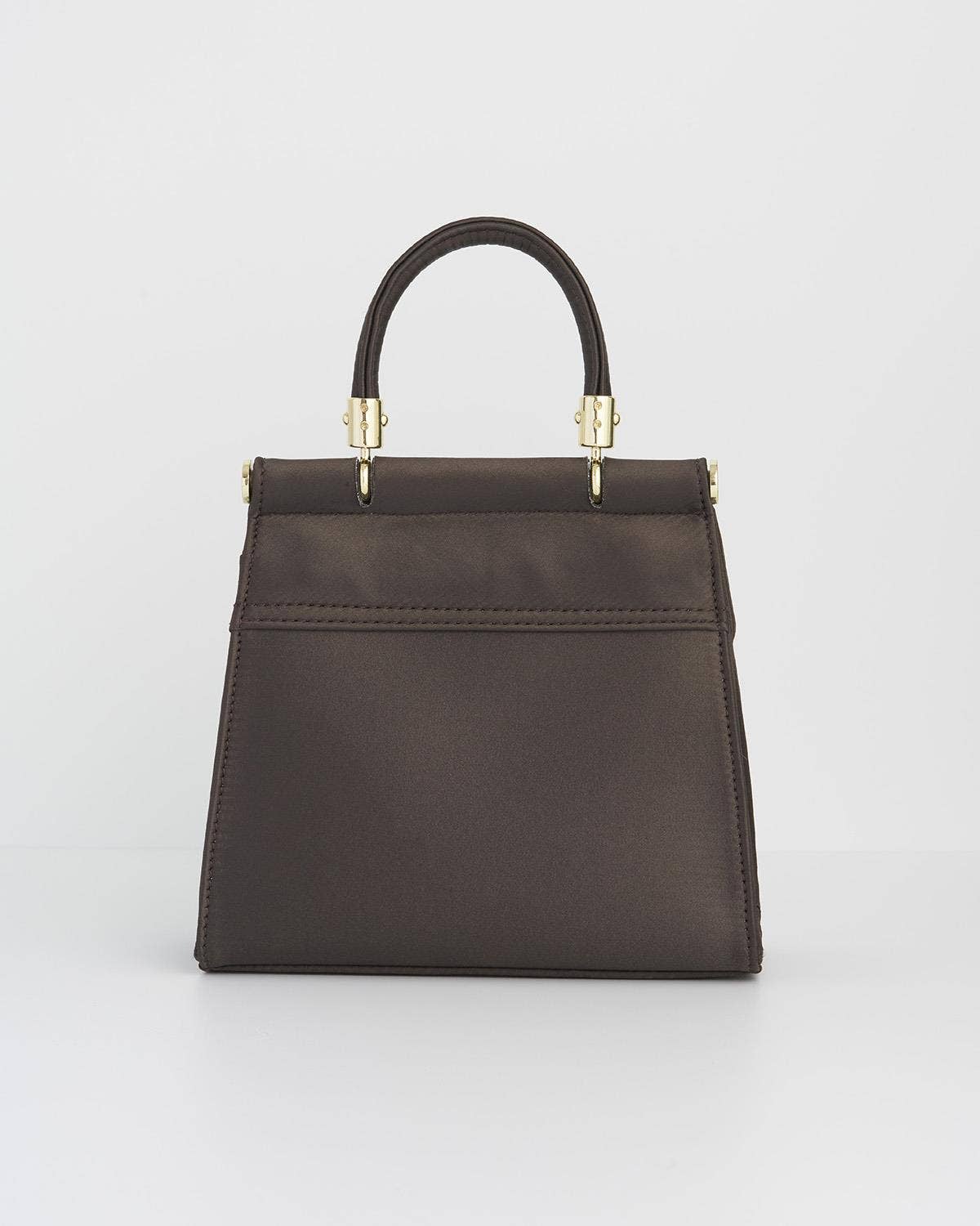 Wolf & Moon Embroidered Charcoal Satin Tote - UK, US & EU