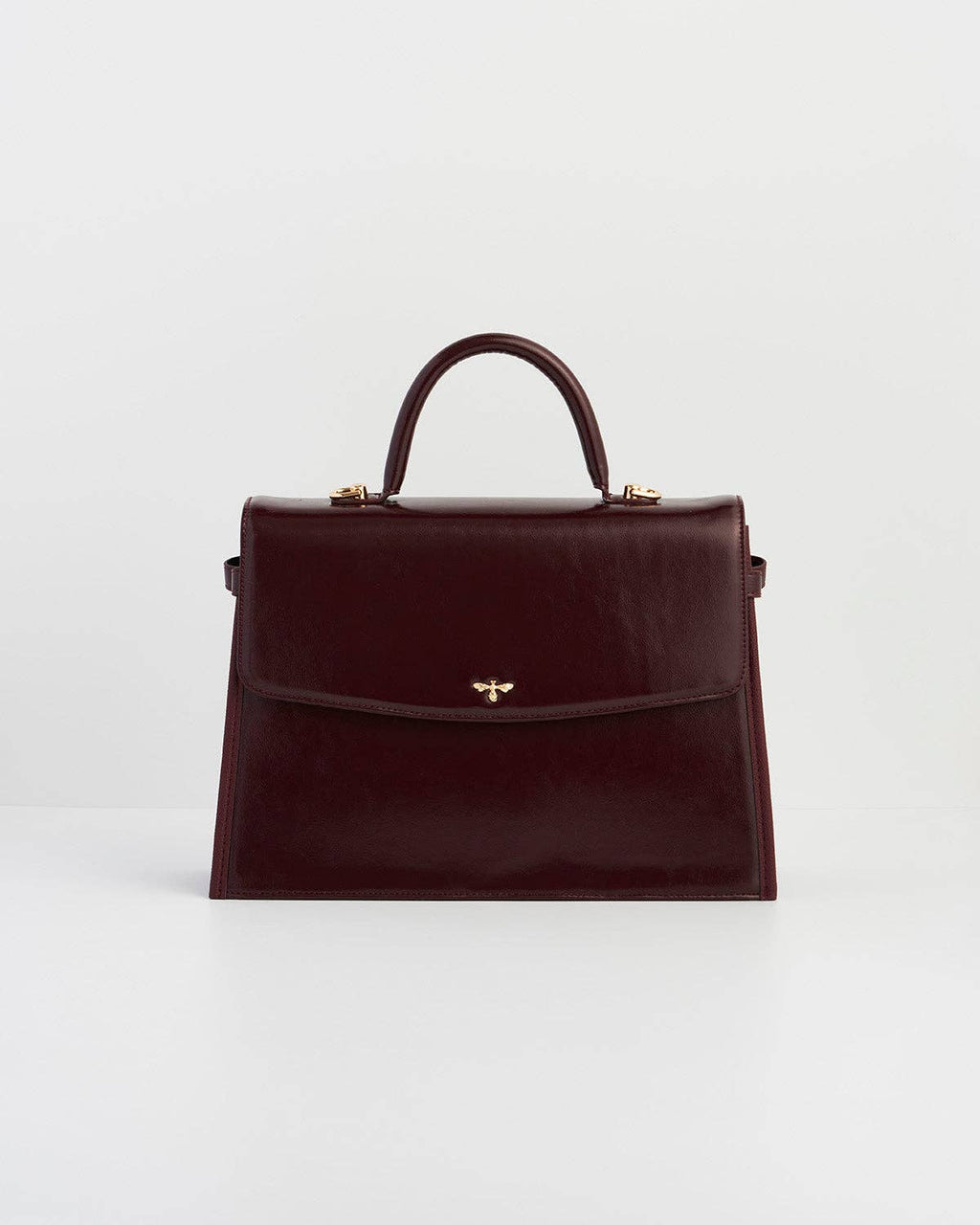 Ruby Cherry Red Structured Medium Tote