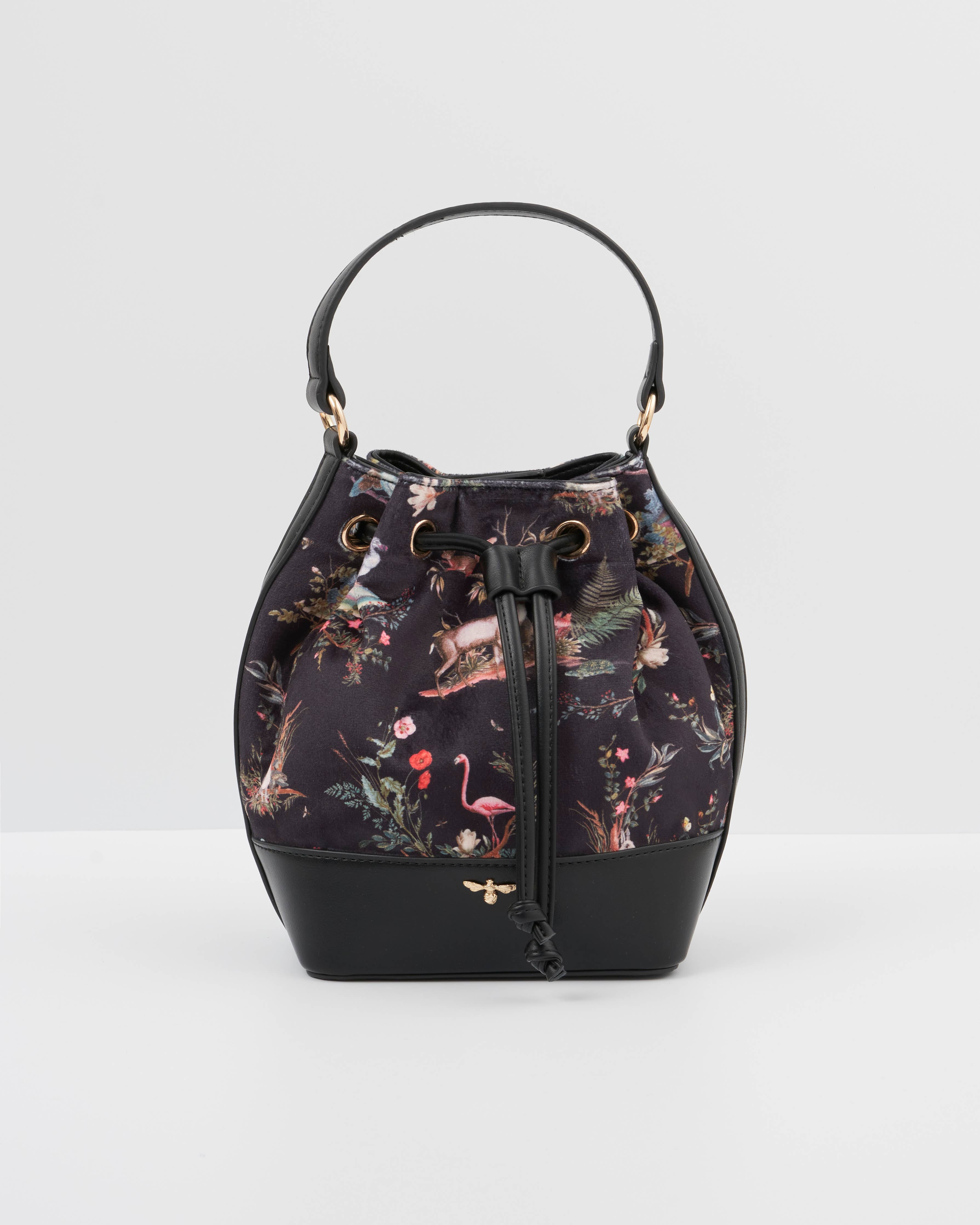 Wonderland Black Bucket Bag - UK, US & EU